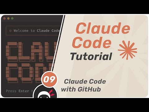 Claude Code Tutorial #9 - Claude Code with GitHub