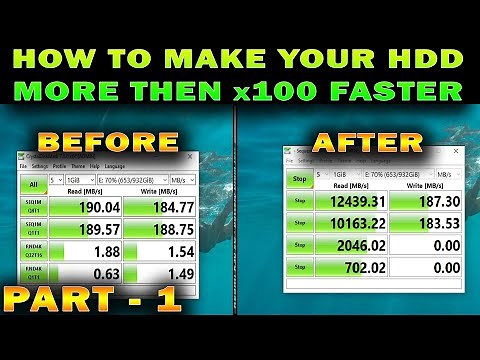 How to make your old HDD over 100 times faster in less then 5 minutes?? PART-1
