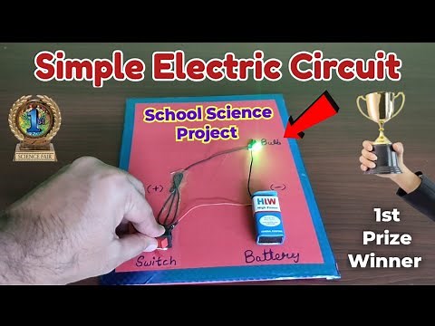 Simple Electric Circuit Working Model | Science Project Ideas | Easy science experiments #science