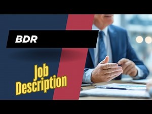 Job description of Business Development Representative - Role, Responsibilities & Skills