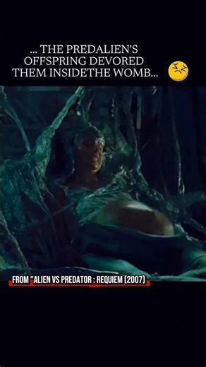 When Predalien Impregnates pregnant Women scene - Alien VS predator Requiem #horror #alien