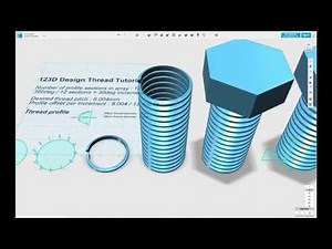 Building UNC threads in Autodesk 123D design