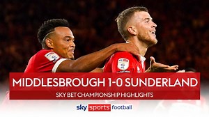 Middlesbrough 1-0 Sunderland | Championship highlights