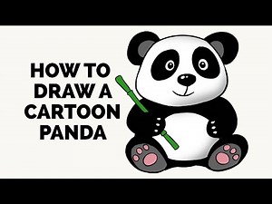 How to Draw a Cartoon Panda - Easy Step-by-Step Drawing Tutorial for Beginner Artists