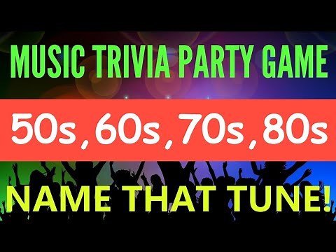 Music Trivia Party Game | 50s, 60s, 70s, 80s