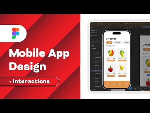 Figma Tutorial for Beginners: Mobile App UI/UX Design & Interactive Prototype
