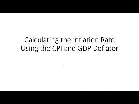 How to Calculate the Inflation Rate Using the CPI and GDP Deflator