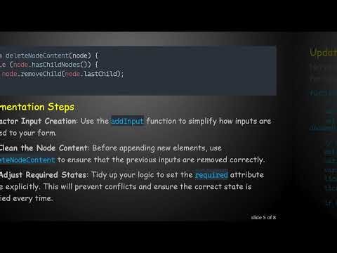 Creating Dynamic Input Elements in JavaScript: Solve Your Required State Issues