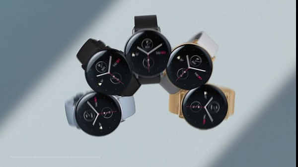 Amazfit Zepp E Circle Men's Smart Watch for Android Phone iPhone Health Fitness Tracker, 5 ATM Waterproof, Always On Display, Heart Rate, Blood Oxygen, Sleep, Stress Monitoring, Ice Blue