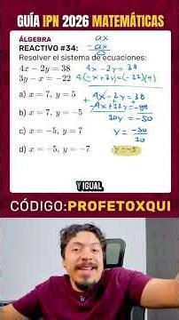 Item #34 Algebra – IPN Exam Guide 2026