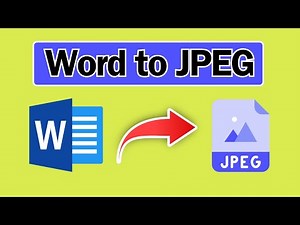 How to Convert a Word Document to JPEG | Easy Step-by-Step Guide
