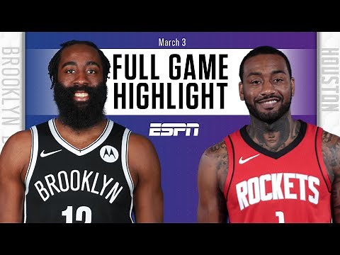 Brooklyn Nets vs. Houston Rockets [FULL GAME HIGHLIGHTS] | NBA on ESPN