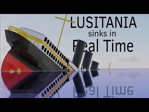 RMS Lusitania | A Real Time Sinking Animation (V1)
