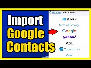 How to Import Contacts From Google Account on iPhone (Easy Method)