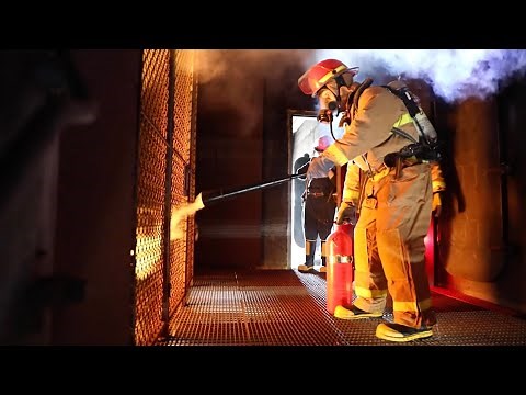 Sailors Train in Shipboard Firefighting at the Surface Warfare School