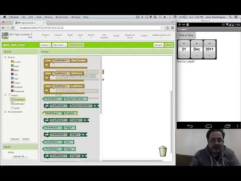 App Inventor Date And Time Pickers