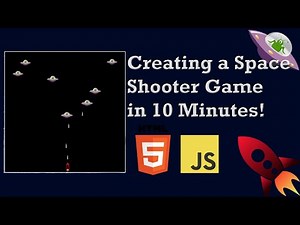 How to Create a Space shooter game using HTML and JavaScript in 10 Minutes!