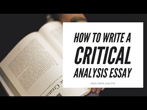 How to Write a Critical Analysis
