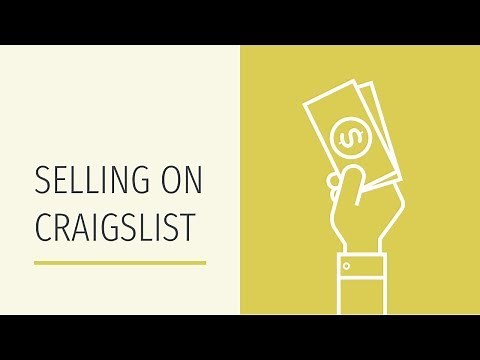 How to Sell Something on Craigslist