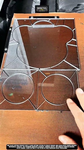 Glass Cutting Tool uses laser cutting system for precise shapes Best for glass #tool