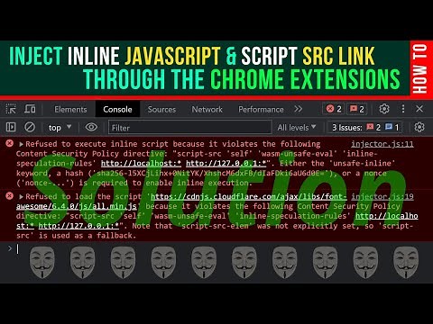 How To Inject Inline JavaScript And Script Src Link Into Any Website - Chrome Extension Manifest V3