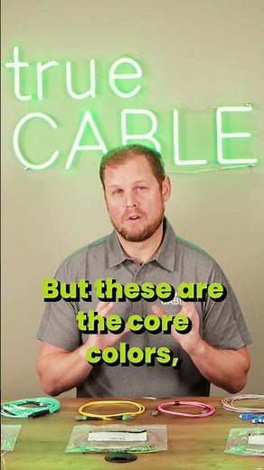 The 12 Primary Fiber Optic Cable Colors! #shorts
