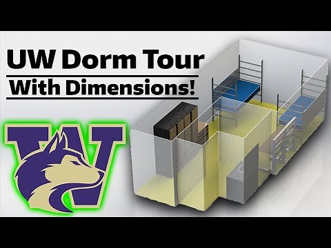 University of Washington Dorm tour 2024 (Dimensions + Models!) Maple, Elm, Lander, Willow, etc.