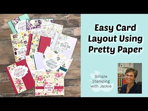 Stampin' Up! Best Dressed Cards That Are Gorgeous | A Card Layout You'll Use Lots