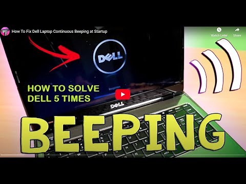 HOW TO FIX DELL LAPTOP THAT BEEPS 5 TIMES ON STARTUP / PROBLEM SOLVED