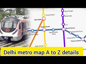 Delhi metro map A to Z details/delhi metro journey details /red/ yellow line#delhimetro #metromap
