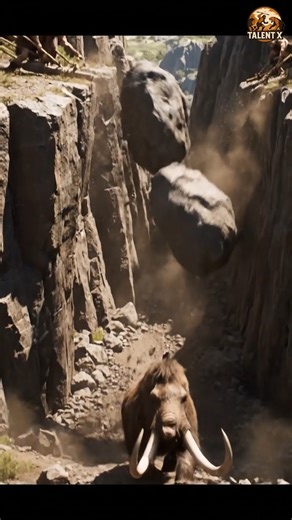 Cliff-top boulder ambush | Got Talent X