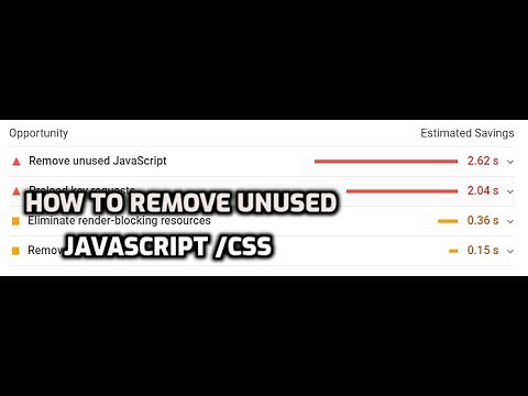 Remove unused javascript and css using chrome devtools coverage