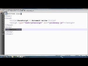 JavaScript Tutorial 2 - document write