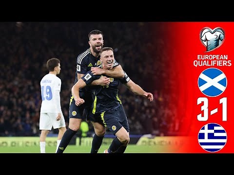 Scotland vs Greece 3-1 Highlights Goals | 2026 World Cup European Qualifiers