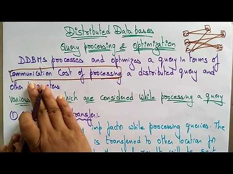 Query Processing | Optimization | Distributed database systems | Lec-69 | Bhanu Priya