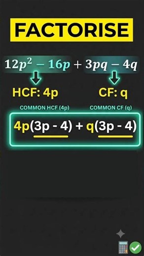 Factorise instantly! #mathstricks #factorise#algebra