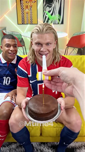 Haaland and Mbappé Found the Best Way to Eat Cake 😅🍰 #parody #football #haaland #worldcup