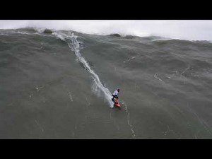 Nazare Big Wave Surfing from drone November 12, 2019 4k