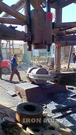 Creating Flanges Using Iron Billet #iron #flange