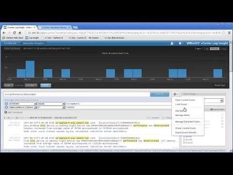 VMware vCenter Log Insight Integration with vCenter Operations