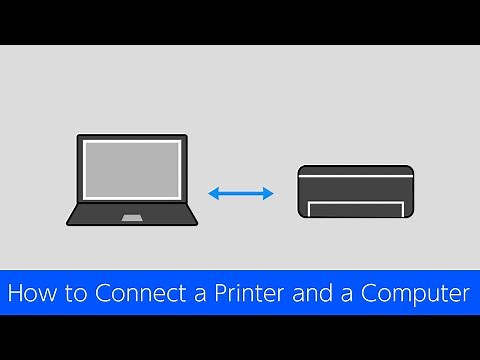 How to Connect a Printer and a Computer