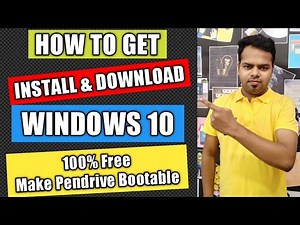 Install Windows 10 for Free | windows 10 pro download | how to install windows 10 | from USB