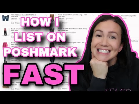 TIPS FOR LISTING QUICKLY ON POSHMARK | SIMPLE EASY STEPS TO GET FASTER AND LIST MORE