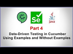BDD Cucumber Part4 | DataDriven Testing | Without Examples Key | Scenario Outline | Examples Keyword