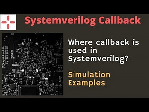 Systemverilog Callback With Examples
