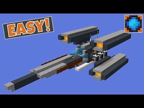 Minecraft Spaceship! Full Tutorial, Easy!