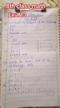 8th class math exercise 1.13 step by step solution/Math 8th class complete