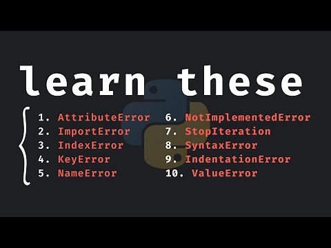 10 Python Errors Explained In 15 Minutes
