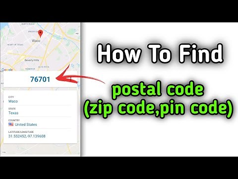 How to find postal code or zip code (all area zip code and pin code find) part 3