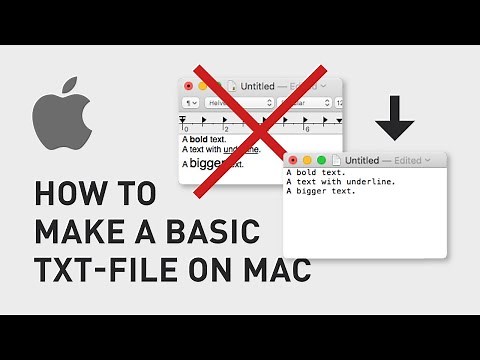 How to make a txt file on Mac